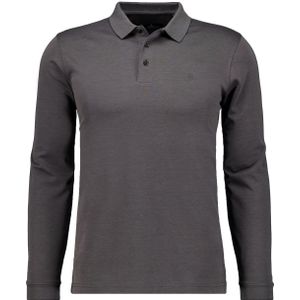 RAGMAN - Poloshirt - Antraciet - Lange Mouwen - Regular Fit - Katoenmix
