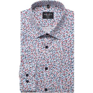 Marvelis Overhemd blauw/rood/wit, Motief