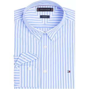 Tommy Hilfiger Performance Overhemd blauw, Gestreept