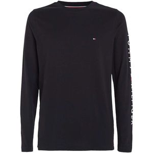 Tommy Hilfiger T-Shirt ronde hals zwart, Effen