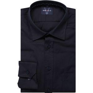 Marvelis Casual Overhemd nachtblauw, Faux-uni