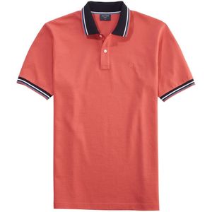 OLYMP Casual Regular Fit Polo shirt Korte mouw rozenhout