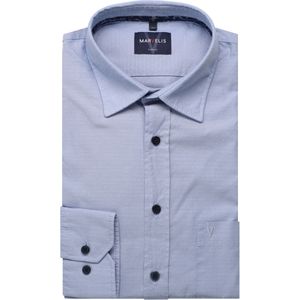 Marvelis Casual Overhemd blauw, Faux-uni