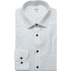 Marvelis Overhemd blauw, Bedrukt