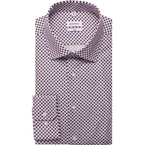 Seidensticker - Businessoverhemd - Lila - Slim Fit - Lange Mouwen - Kentkraag