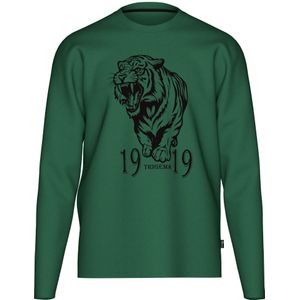 TRIGEMA Longsleeve groen, Bedrukt