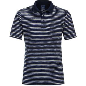 Redmond Casual Regular Fit Polo shirt Korte mouw blauw/wit