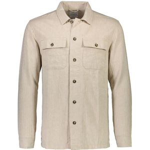 Lindbergh - Overhemd - Greige - Comfort Fit - Lange Mouw