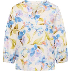 ETERNA Dames Overhemd blauw, Bloemen