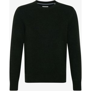 Brax Gebreide trui ronde halsolijfgroen, Effen