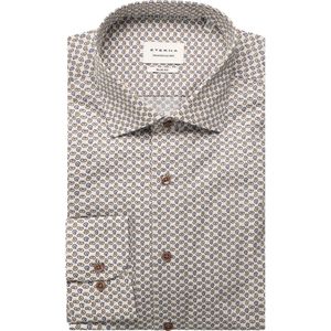 ETERNA Overhemd beige-bruin, Bedrukt