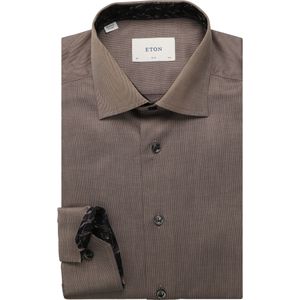 ETON Overhemd bruin, Motief