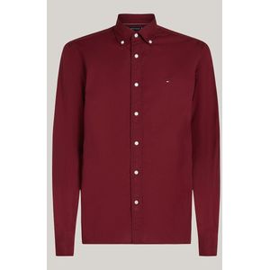 Tommy Hilfiger Regular Fit Overhemd rood, Effen