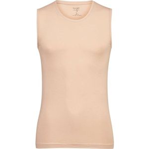 OLYMP Level Five Body Fit T-Shirt ronde hals caramel, Effen