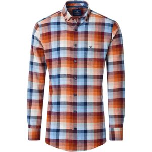 Redmond Flanellen Overhemd blauw/rood, Ruit
