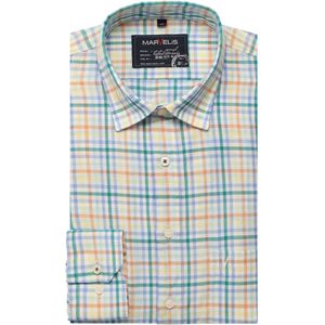 Marvelis Casual Overhemd zalm, Ruit
