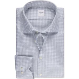 Stenströms Overhemd grijs, Ruit