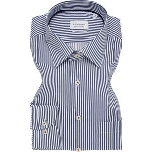 ETERNA Overhemd marine, Gestreept