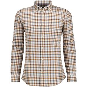 RAGMAN Overhemd lichtbruin, Ruit