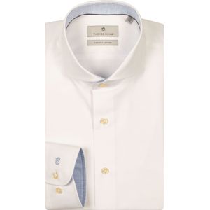 Thomas Maine Overhemd wit, Effen