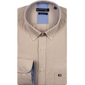 Giordano Ivy Overhemd bruin, Ruit