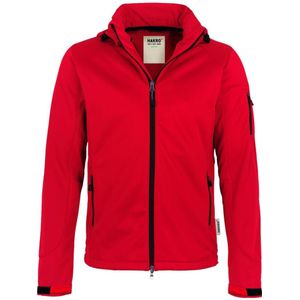 HAKRO 848 Softshell jas rood, Effen