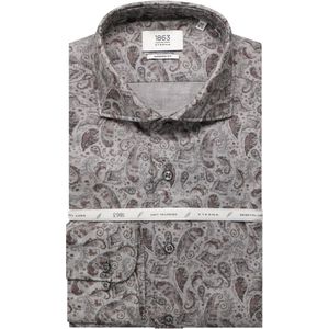 ETERNA 1863 Overhemd zilver, Bedrukt