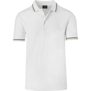 OLYMP Casual Polo shirt Korte mouw gebroken wit