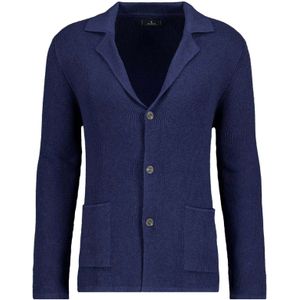 RAGMAN Cardigan donkerblauw, Gestructureerd