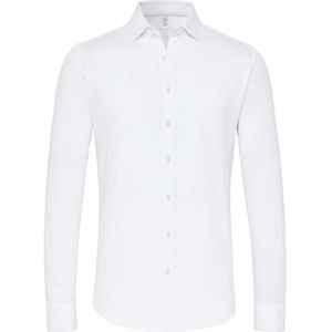 Desoto Slim Fit Overhemd wit, Effen