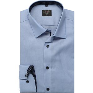 Marvelis Overhemd blauw, Faux-uni