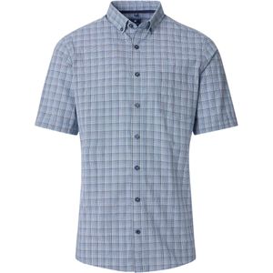 Redmond Casual Overhemd Korte mouw blauw