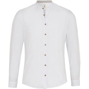 Pure Traditioneel overhemd wit, Effen