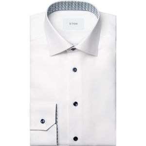 ETON Overhemd wit, Faux-uni