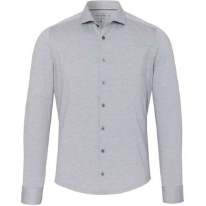 Pure Functional Slim Fit Jersey shirt grijs, Effen