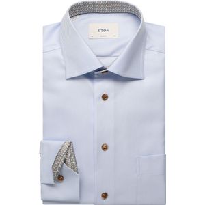Eton - Classic Fit - Overhemd - Lichtblauw - Katoen