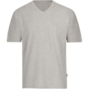 TRIGEMA T-Shirt V-hals grijs, Effen