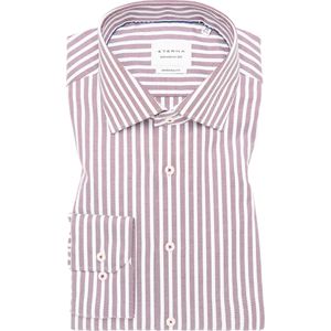 ETERNA Overhemd chianti, Gestreept