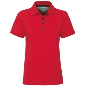 HAKRO 214 Dames Poloshirt rood, Effen