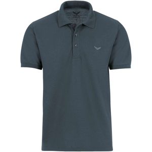 TRIGEMA Comfort Fit Polo shirt Korte mouw antraciet