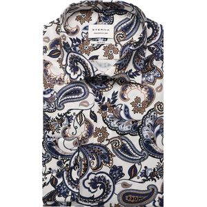 ETERNA Overhemd blauw, Bedrukt