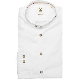 Pure Modern Fit Traditioneel overhemd wit, Effen