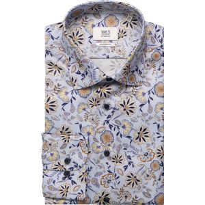 Overhemden - Lichtblauw - Katoen - Strijkvrij - Kentkraag