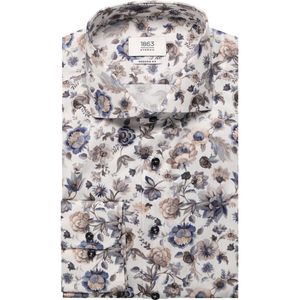 ETERNA 1863 Overhemd donkerbruin, Bedrukt