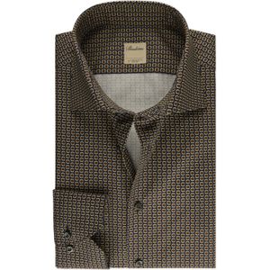 Stenströms Overhemd donkerblauw, Bedrukt