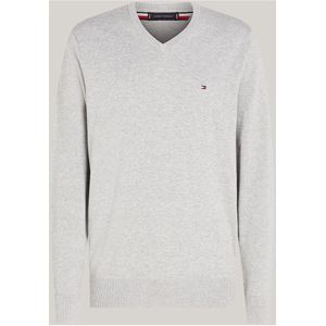 Tommy Hilfiger Trui V-halsgrijs, Effen