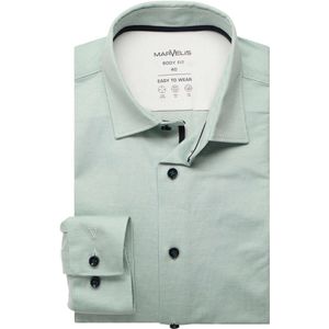 Marvelis Body Fit Jersey shirt lichtgroen, Gestructureerd