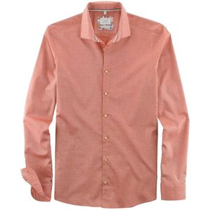 OLYMP Level Five Smart Casual Overhemd rood, Bedrukt