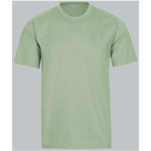 TRIGEMA Regular Fit T-Shirt ronde hals groen, Effen