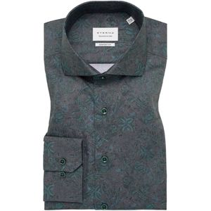 ETERNA Overhemd groen, Bedrukt